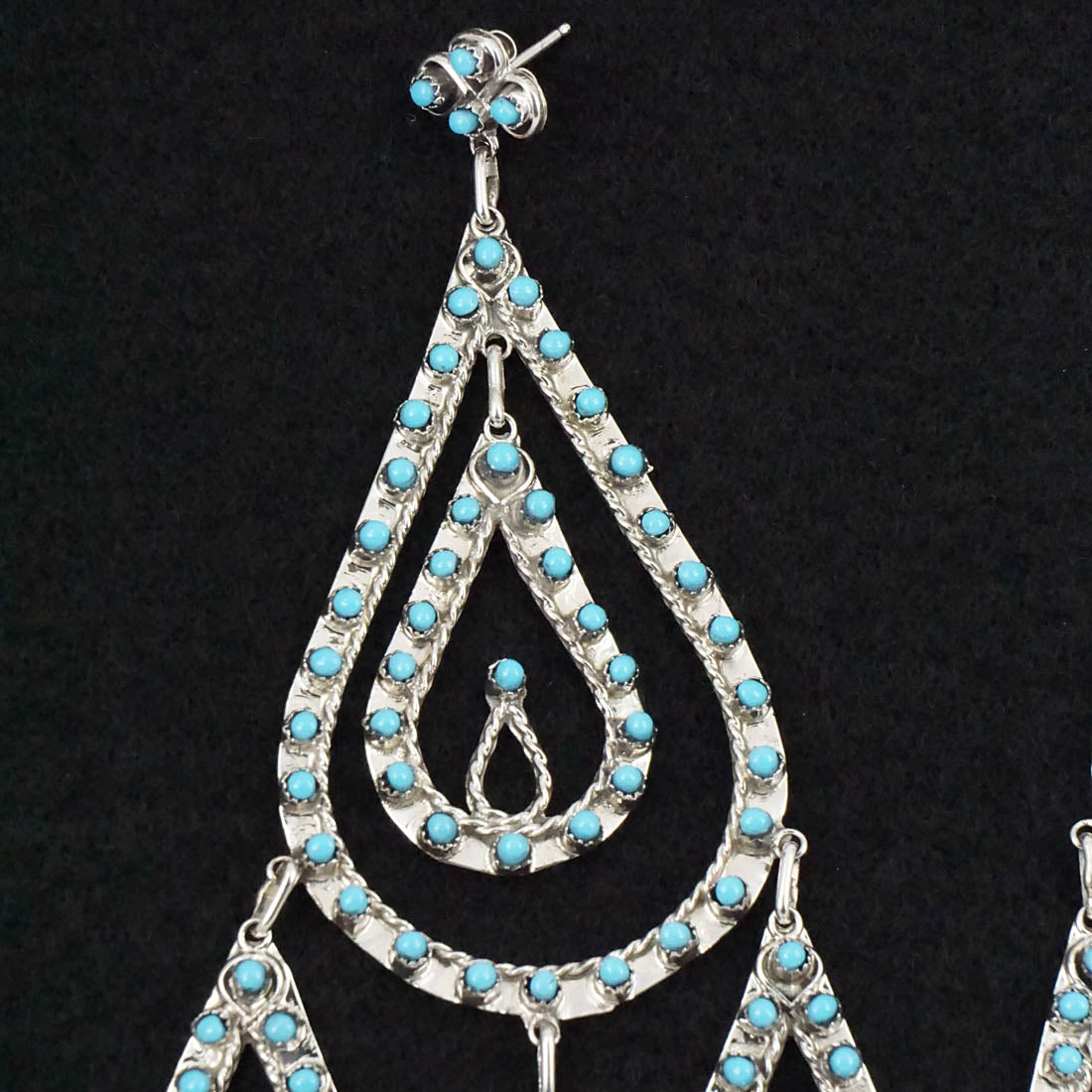 Wayne Johnson Turquoise & Sterling Silver Necklace & Earrings