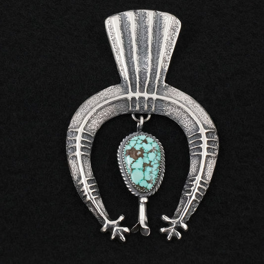 Delbert Arviso Turquoise & Sterling Silver Pendant