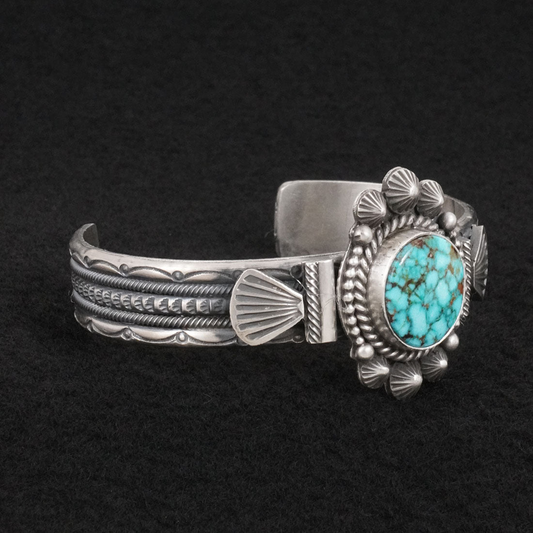 Michael Calladitto Turquoise & Sterling Silver Bracelet