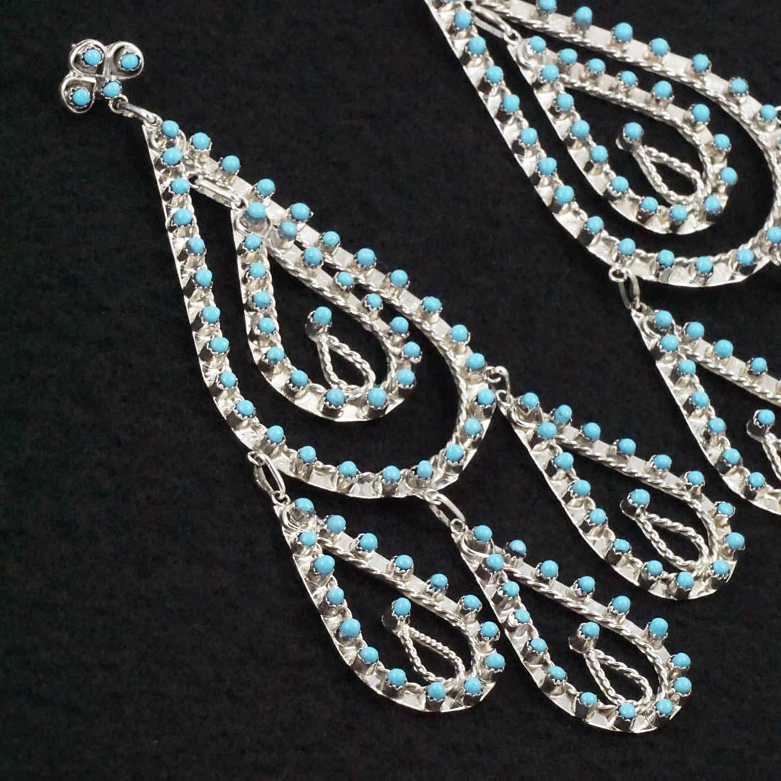 Wayne Johnson Turquoise & Sterling Silver Necklace & Earrings