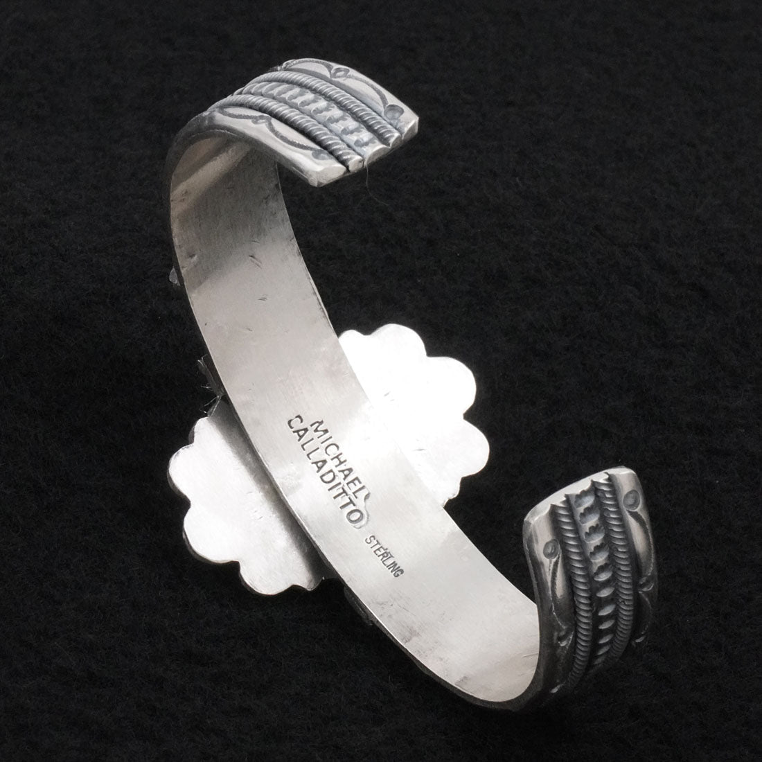 Michael Calladitto Turquoise & Sterling Silver Bracelet