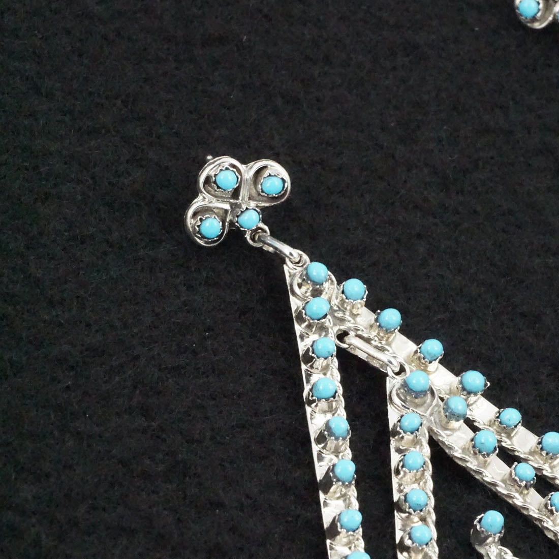 Wayne Johnson Turquoise & Sterling Silver Necklace & Earrings