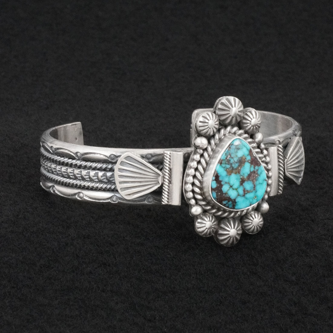 Michael Calladitto Turquoise & Sterling Silver Bracelet