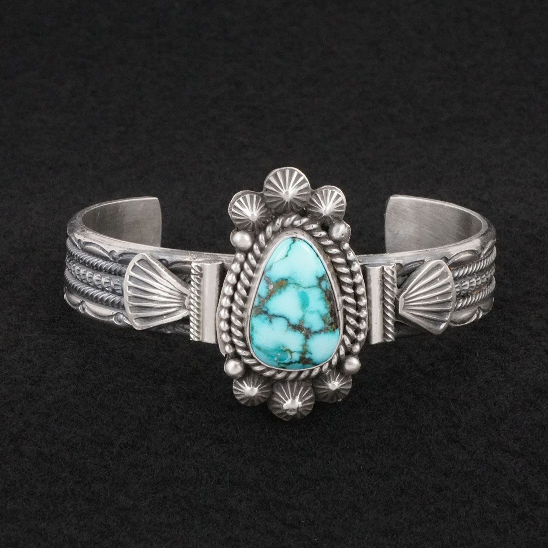 Michael Calladitto Turquoise & Sterling Silver Bracelet