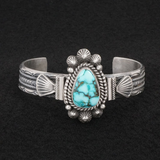 Michael Calladitto Turquoise & Sterling Silver Bracelet