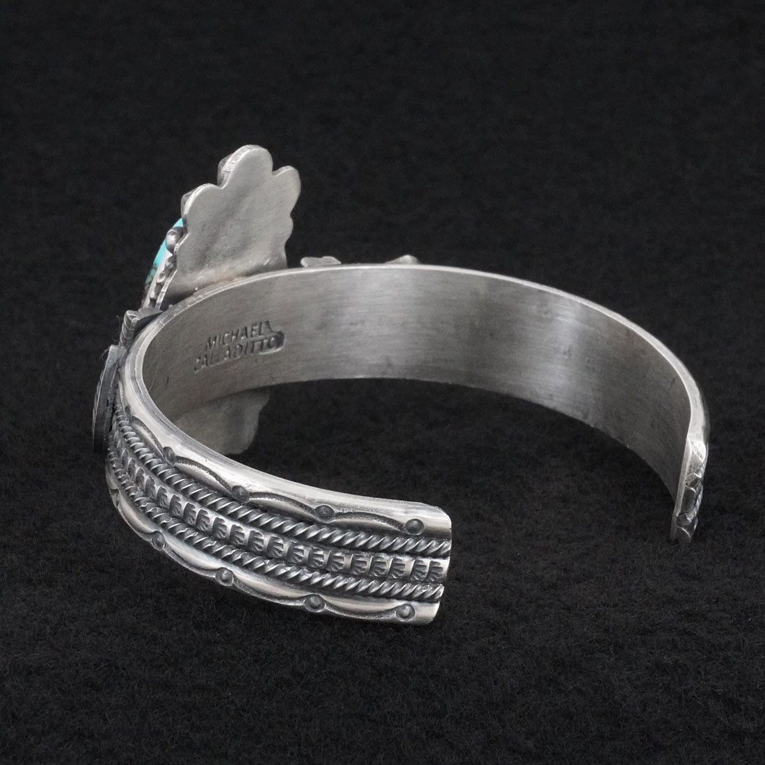 Michael Calladitto Turquoise & Sterling Silver Bracelet