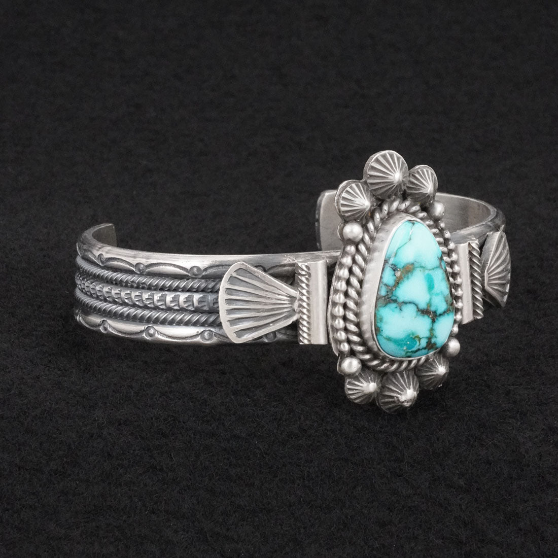 Michael Calladitto Turquoise & Sterling Silver Bracelet