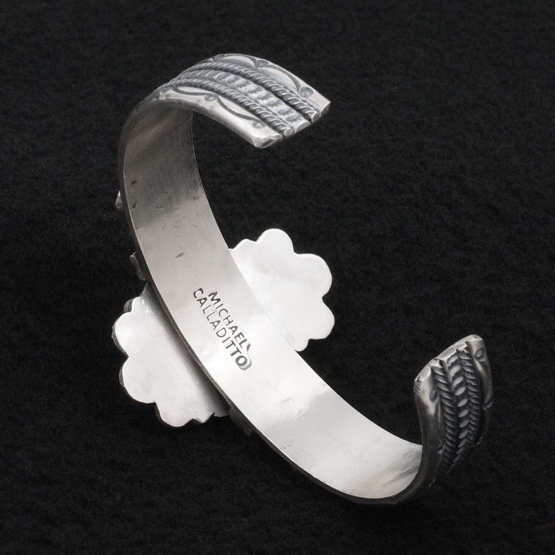Michael Calladitto Turquoise & Sterling Silver Bracelet
