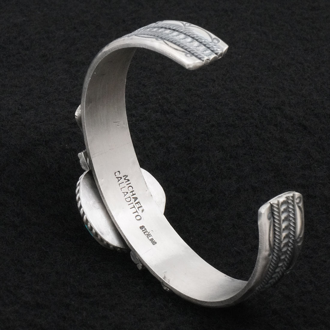 Michael Calladitto Turquoise & Sterling Silver Bracelet