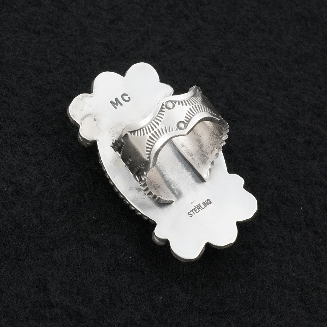 Michael Calladitto Turquoise & Sterling Silver Ring Size 7