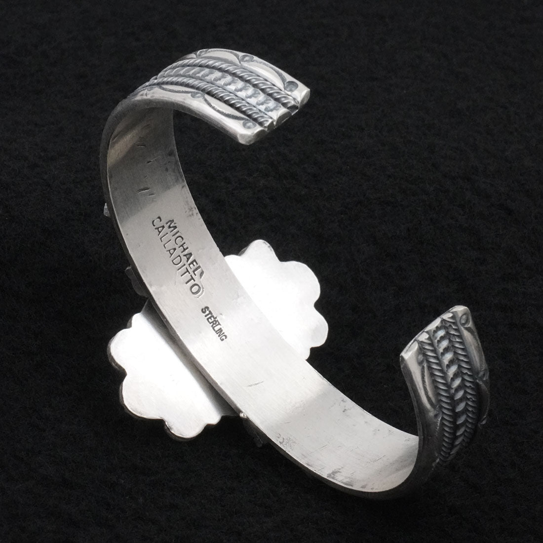 Michael Calladitto Turquoise & Sterling Silver Bracelet
