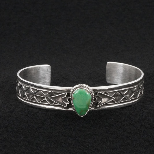 Leonard Maloney Turquoise & Sterling Silver Bracelet