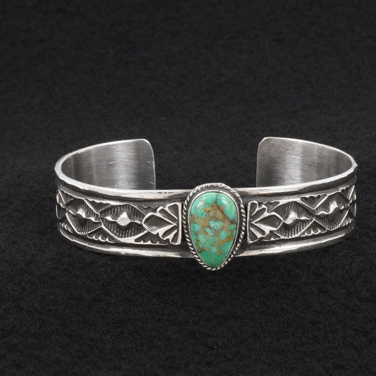 Leonard Maloney Turquoise & Sterling Silver Bracelet