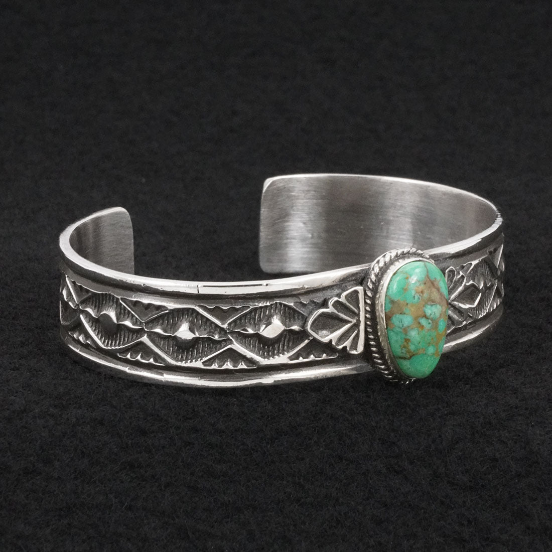 Leonard Maloney Turquoise & Sterling Silver Bracelet