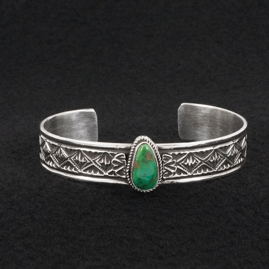 Leonard Maloney Turquoise & Sterling Silver Bracelet