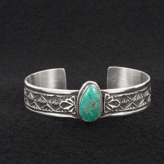 Leonard Maloney Turquoise & Sterling Silver Bracelet
