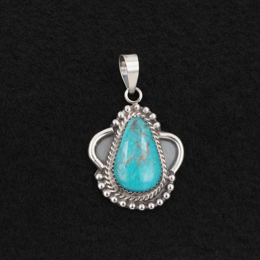 Leslie Nez Turquoise & Sterling Silver Pendant