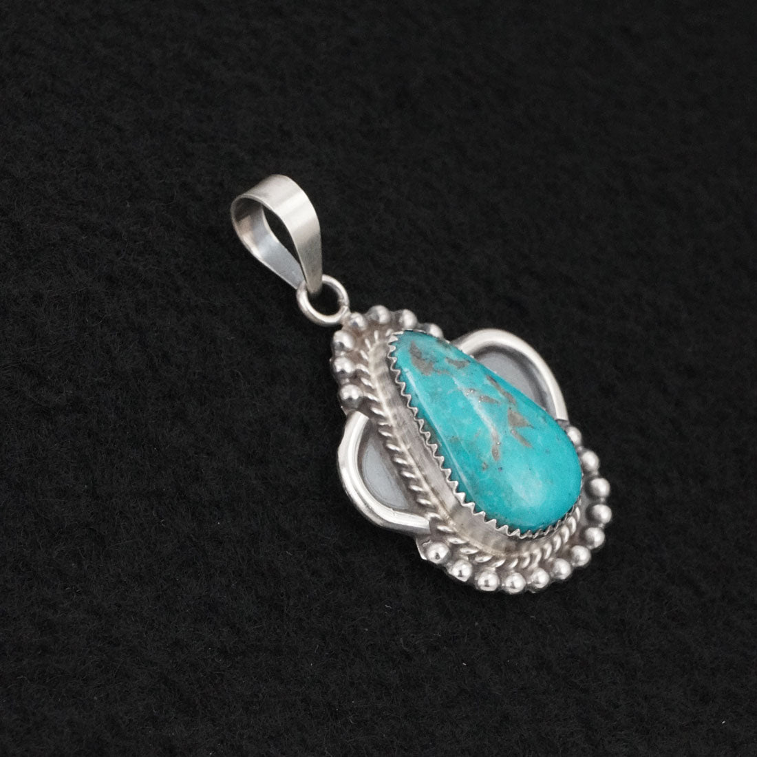 Leslie Nez Turquoise & Sterling Silver Pendant