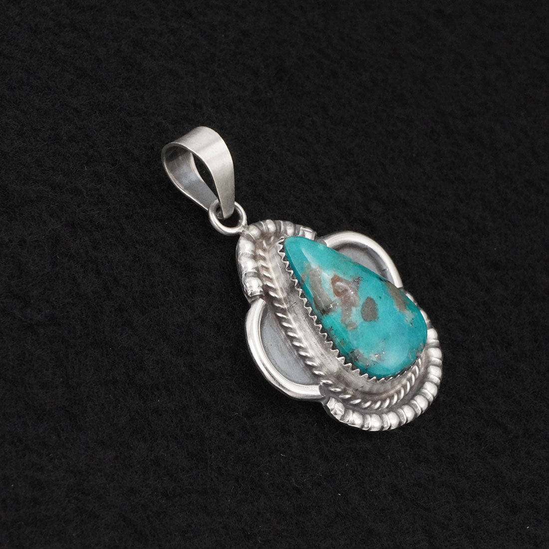 Leslie Nez Turquoise & Sterling Silver Pendant