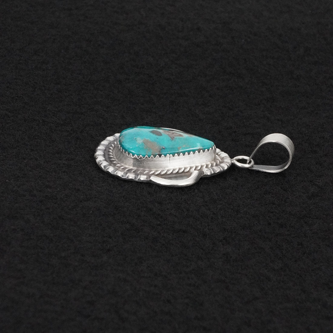 Leslie Nez Turquoise & Sterling Silver Pendant
