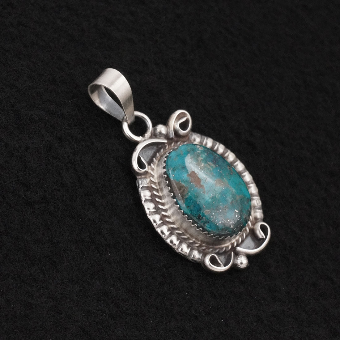 Leslie Nez Turquoise & Sterling Silver Pendant