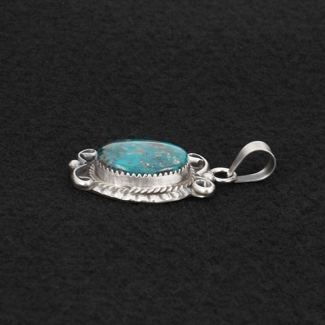 Leslie Nez Turquoise & Sterling Silver Pendant