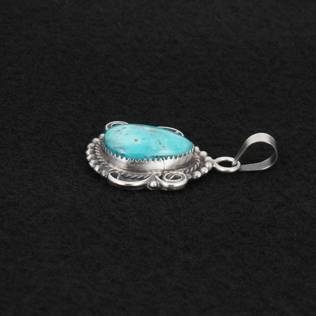 Leslie Nez Turquoise & Sterling Silver Pendant