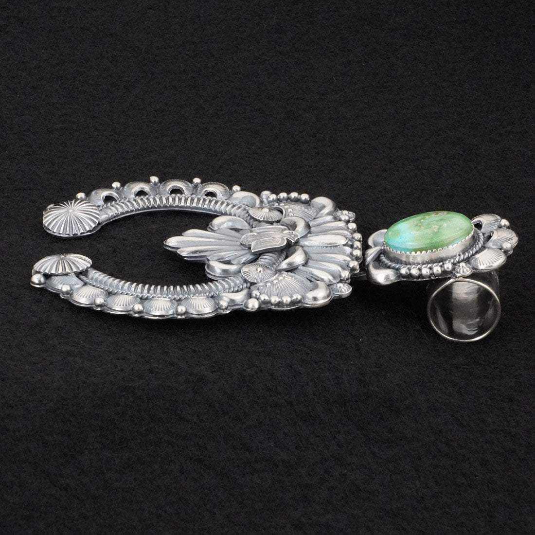 Delbert Gordon Turquoise & Sterling Silver Naja Pendant