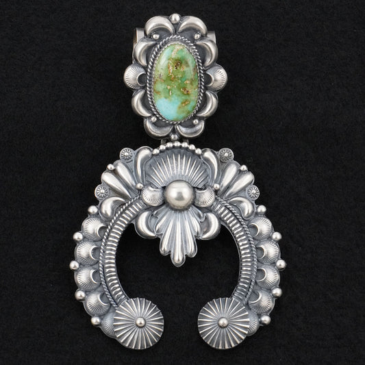 Delbert Gordon Turquoise & Sterling Silver Naja Pendant