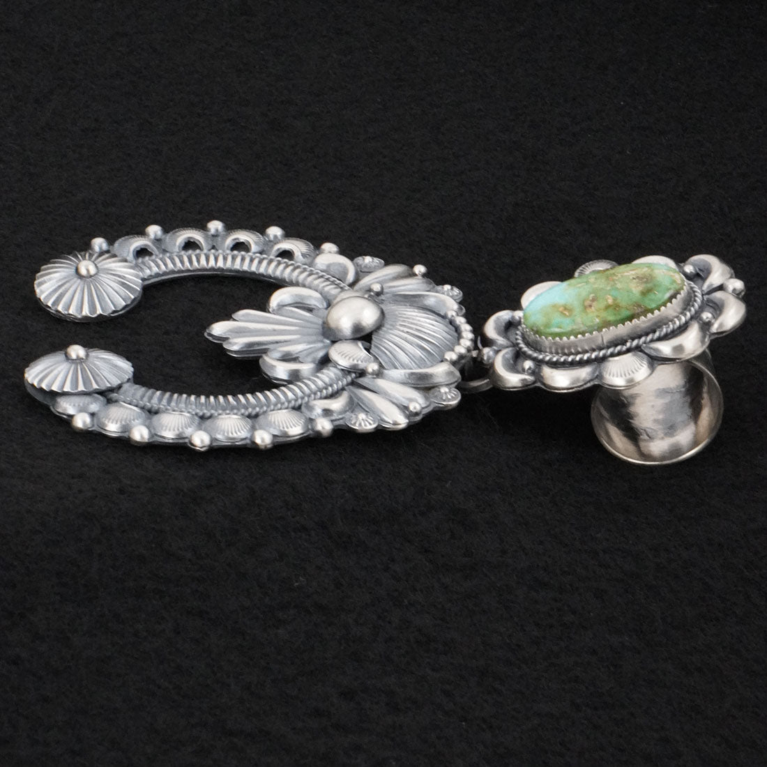 Delbert Gordon Turquoise & Sterling Silver Naja Pendant