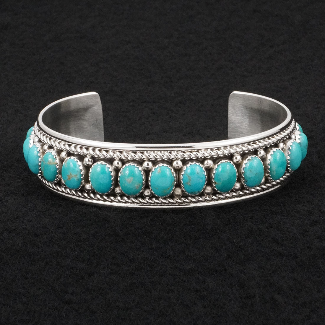 Chester Charley Turquoise & Sterling Silver Bracelet