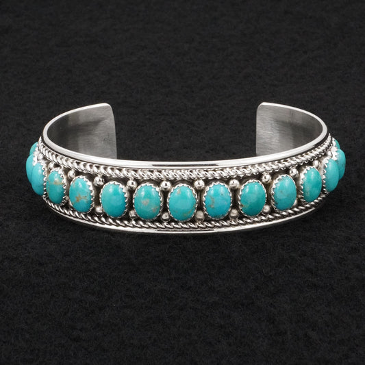 Chester Charley Turquoise & Sterling Silver Bracelet