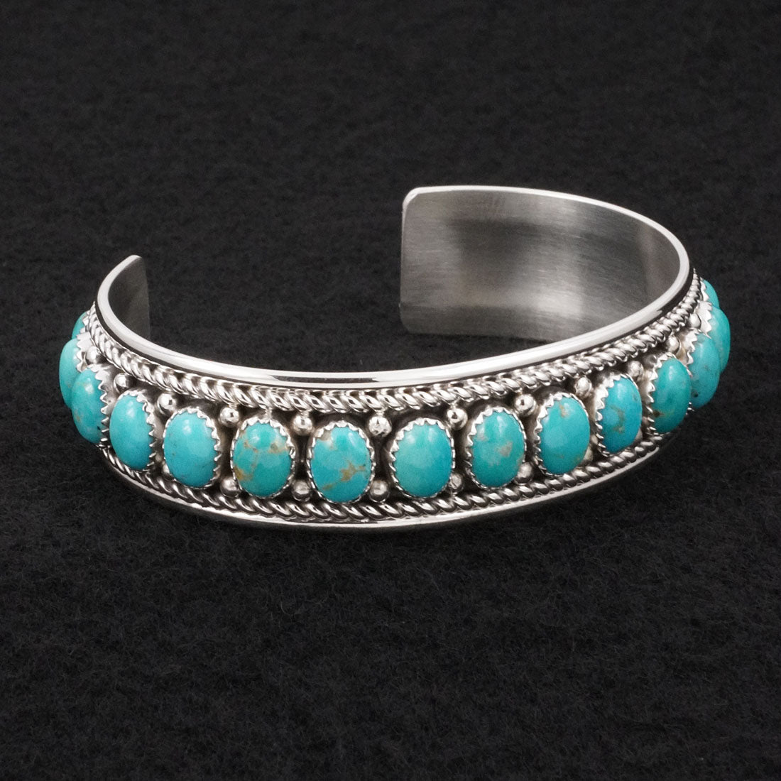 Chester Charley Turquoise & Sterling Silver Bracelet