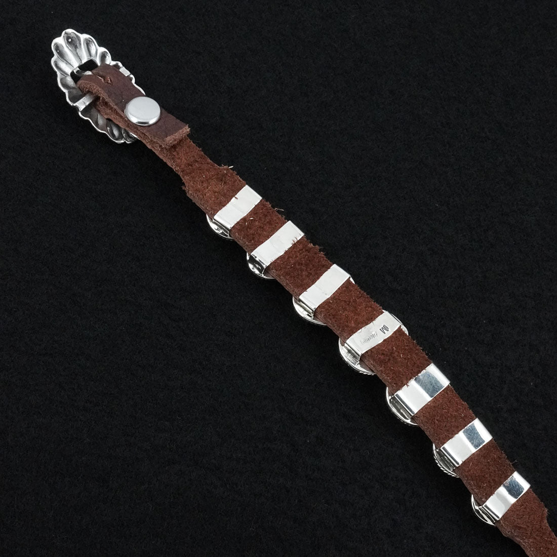 Marlene Ramone Turquoise, Sterling Silver & Leather Bracelet