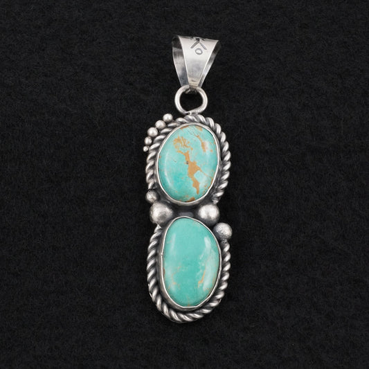 Antwone Brown Turquoise & Sterling Silver Pendant