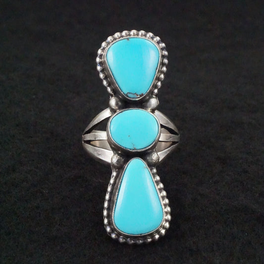 Darrin Livingston Turquoise & Sterling Silver Ring Size 7