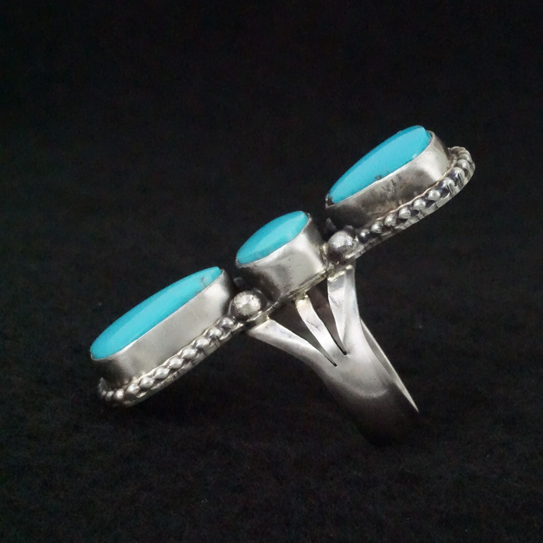 Darrin Livingston Turquoise & Sterling Silver Ring Size 7