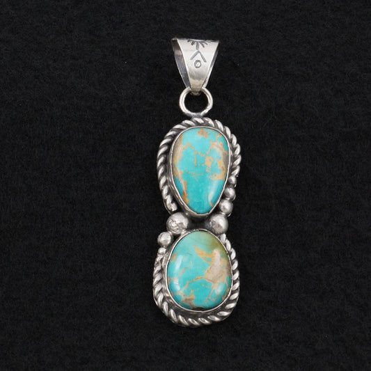 Antwone Brown Turquoise & Sterling Silver Pendant