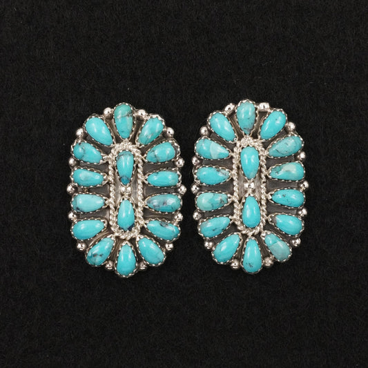 Gerald Mitchell Turquoise & Sterling Silver Earrings