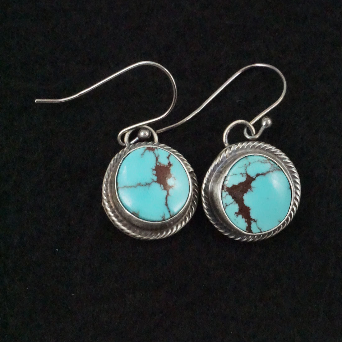 Bobby Johnson Turquoise & Sterling Silver Earrings & Pendant