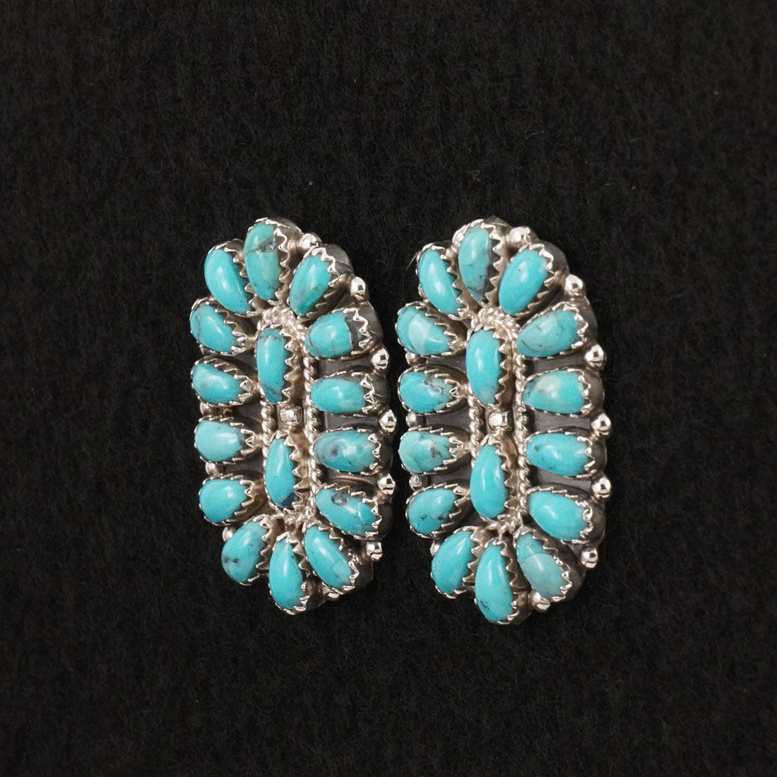 Gerald Mitchell Turquoise & Sterling Silver Earrings