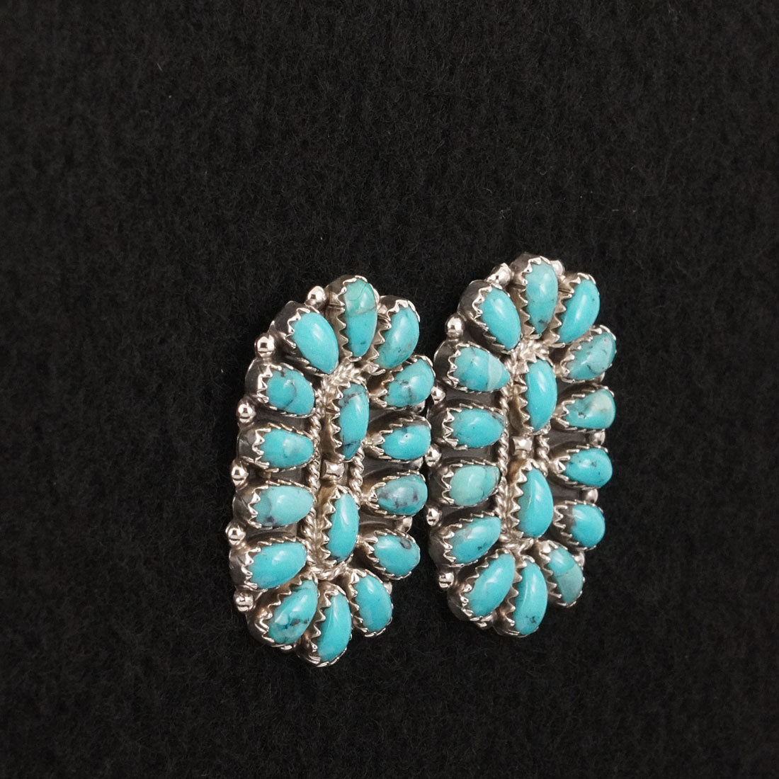 Gerald Mitchell Turquoise & Sterling Silver Earrings