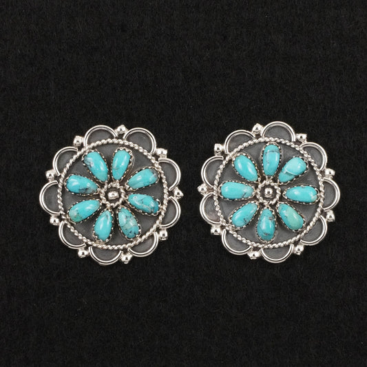 Gerald Mitchell Turquoise & Sterling Silver Earrings