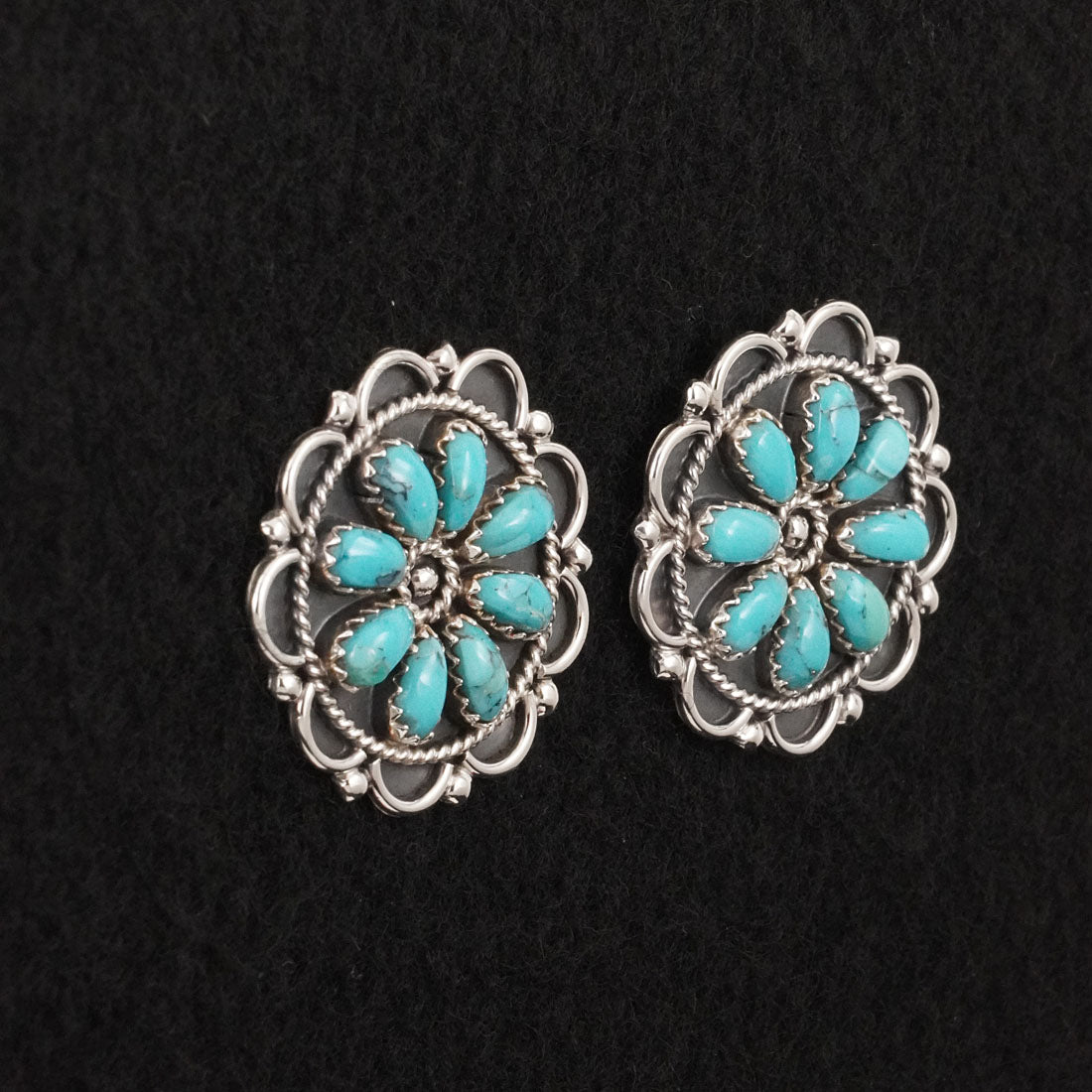 Gerald Mitchell Turquoise & Sterling Silver Earrings