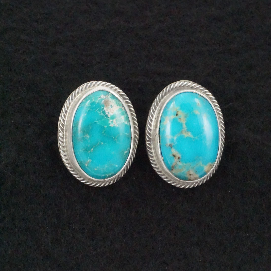 Kathleen Chavez Turquoise & Sterling Silver Earrings & Pendant