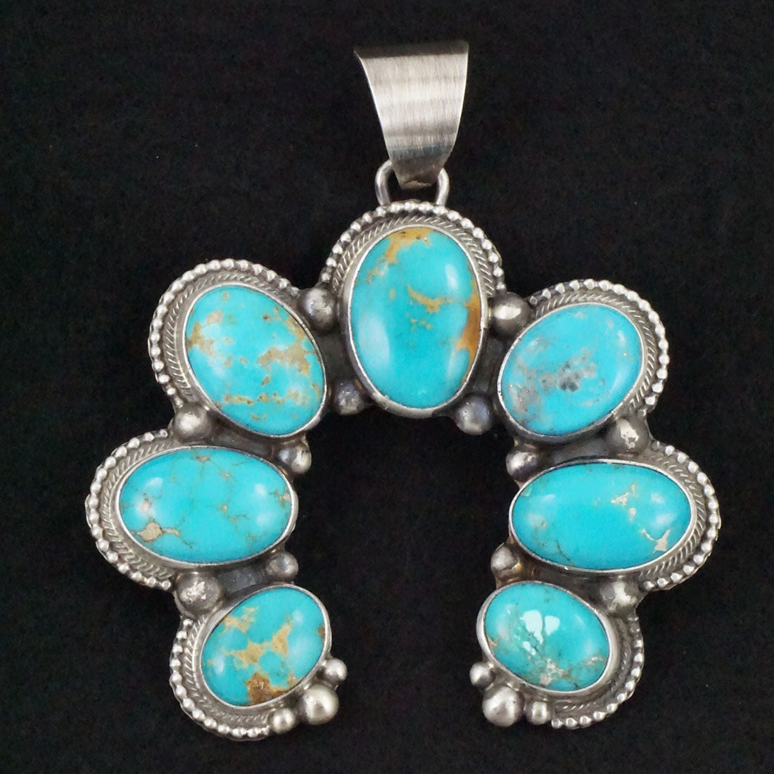 Kathleen Chavez Turquoise & Sterling Silver Earrings & Pendant