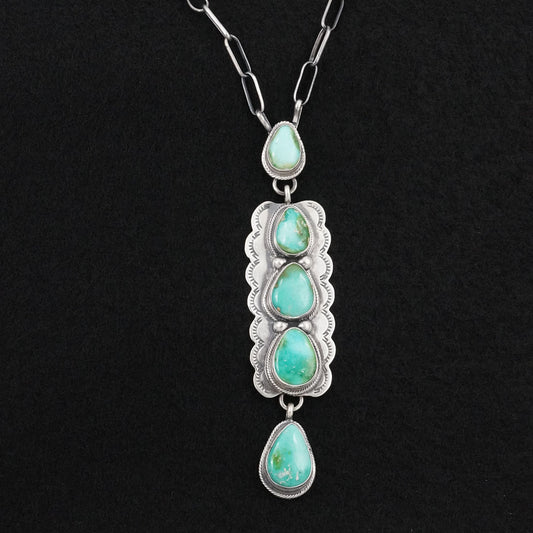 Bobby Johnson Turquoise & Sterling Silver Necklace