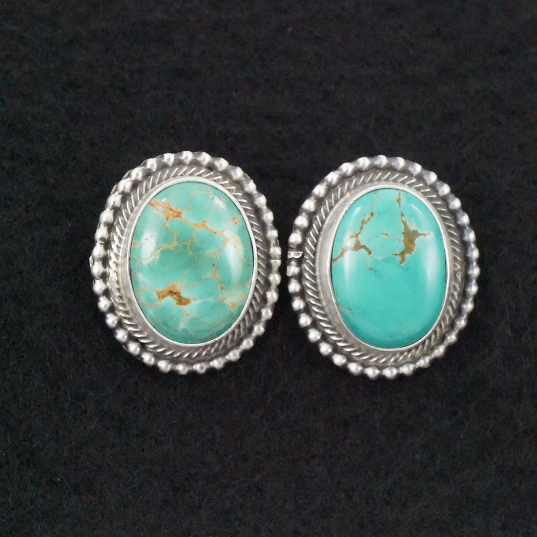 Kathleen Chavez Turquoise & Sterling Silver Earrings & Pendant