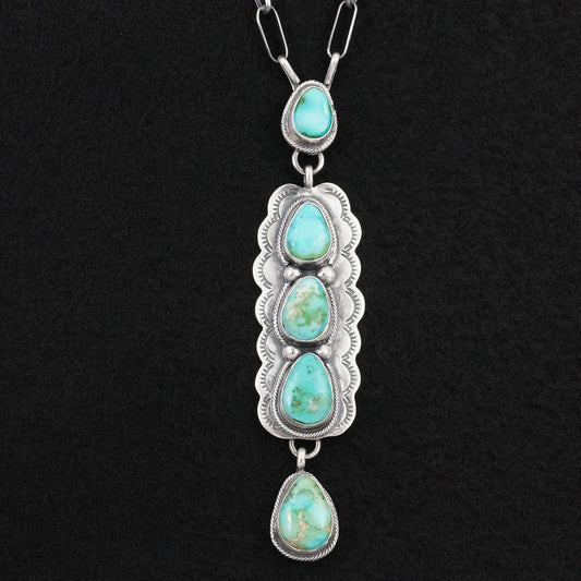 Bobby Johnson Turquoise & Sterling Silver Necklace