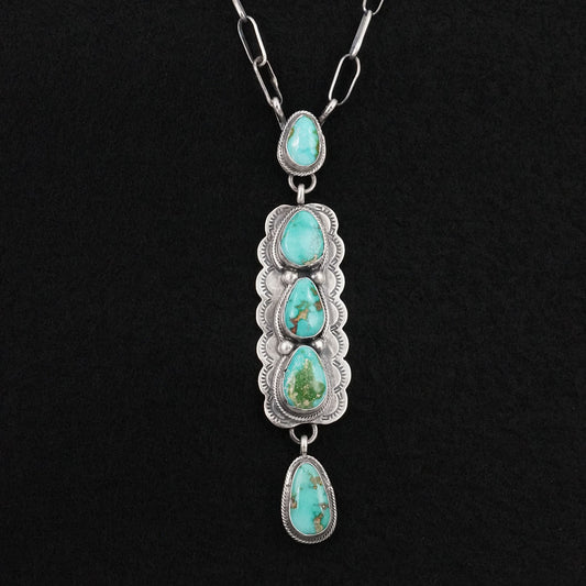 Bobby Johnson Turquoise & Sterling Silver Necklace